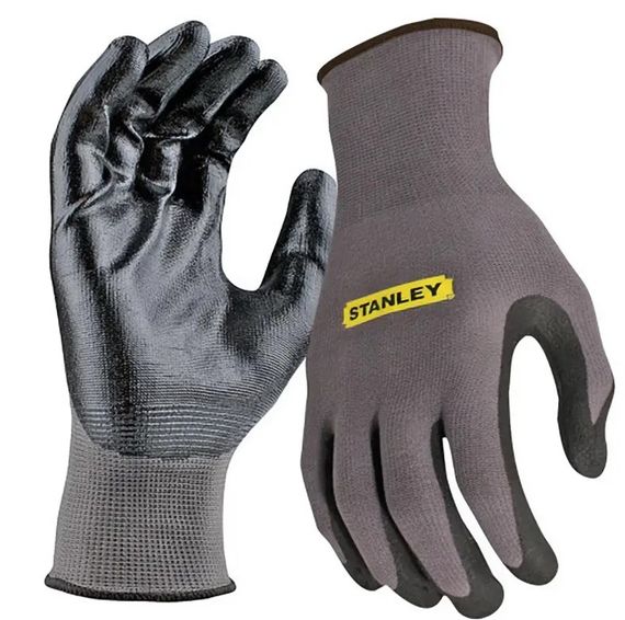 Рукавички Stanley універсальні, загального використання, нейлонові з поліефірними волокнами та з покриттям нітрилом SY580L