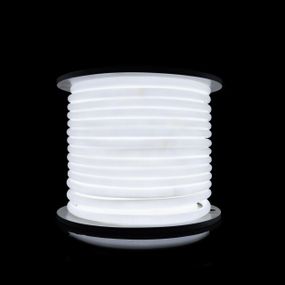 Світлодіодний неон PROLUM™ Круглий D15 IP68 220V Series "RN" Білий PRO