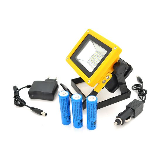 Переносний ліхтар-прожектор R15 (20W), 24 LED(SMD), 3 режими роботи, заряд від 5V, батарея 3*(18650/6800ma/h), Box | Зображення 1