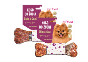 Ласощі у вигляді жувальної кістки Lovi Food.(риба/яловичіна) М-17см