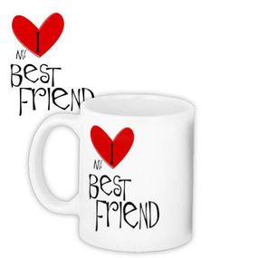 Чашка з принтом My best friend 330 мл (KR_FR006)