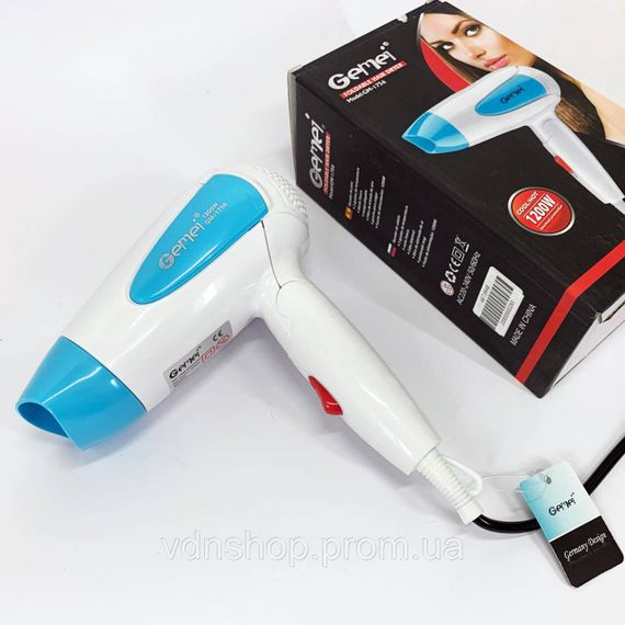 Професійний фен для укладання волосся з насадкою Gemei, Жіночий фен для волосся з потужним мотором JU-71 | Зображення 8