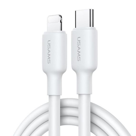 СЗУ Usams US-CC186 PD30W (1USB-C) + кабель Type-C to Lightning White | Зображення 2