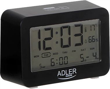 Термогігрометр Adler AD 1196 Black 15х17х23 см чорний