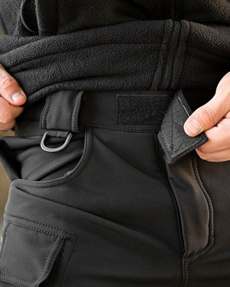 Зимові тактичні штани софтшел REVISION чорні ПП7968 | Зображення 6