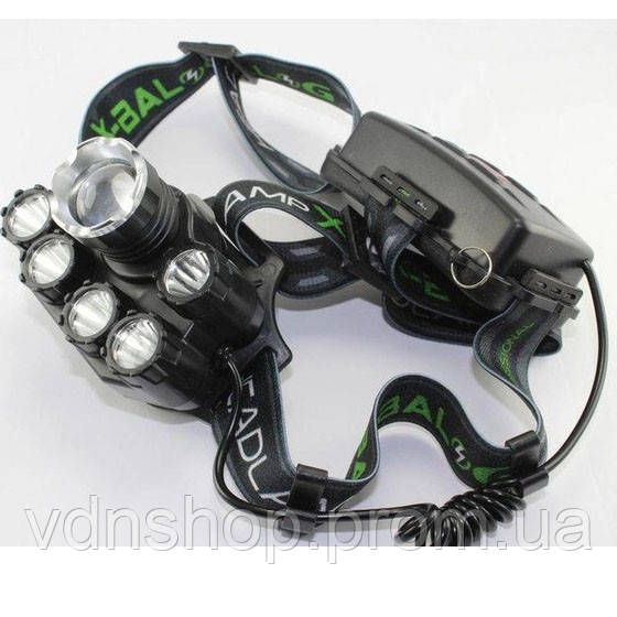 Фонарик на лоб Bailong BL-T78, Налобный светильник для работы в темноте, Фонарь для походов на лоб QT-98 | Зображення 8