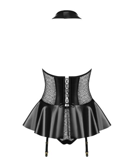 Корсет Obsessive 859-COR-1 corset Черный S/M | Зображення 4