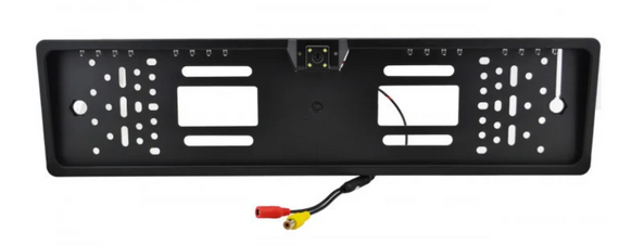 Камера заднего вида в рамке номерного знака 16 LED HD CCD Night Vision R314 | Зображення 1