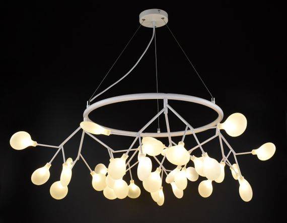 Люстра підвісна на 36 лампочок 27053 Білий 50-120х100х100 см. | Зображення 3