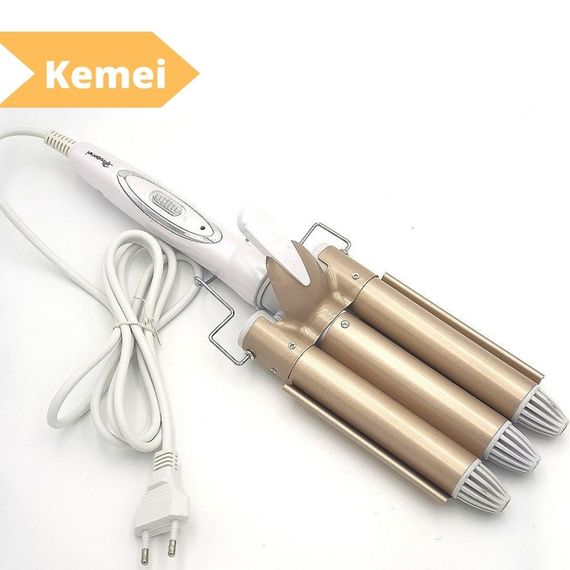 Плойка-хвиля XPRO Gemei GM 1988 (3 хвилі) (40) біла (MER-11986_335) | Зображення 1