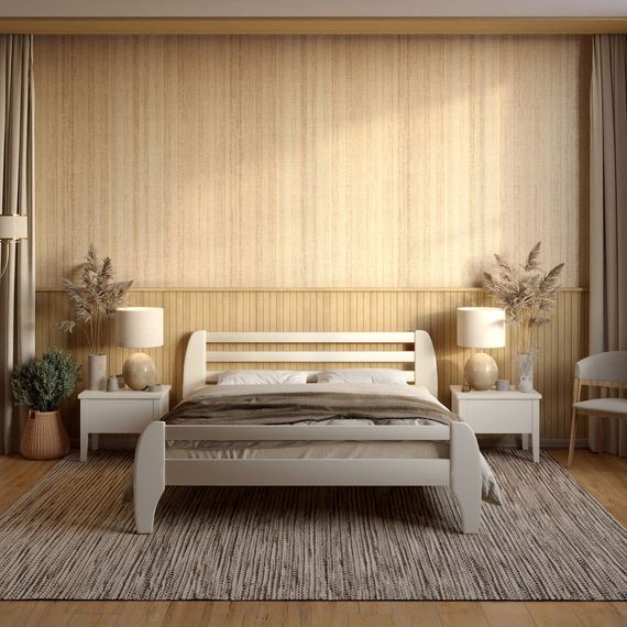 Двоспальне ліжко Mebigrand Мілан Айворі 160х200 см (MBG-1905)