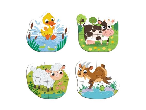 Пазл 4в1 Baby puzzle. День на фермі DoDo 300687 Різнокольоровий shop (4823115912473) | Зображення 1