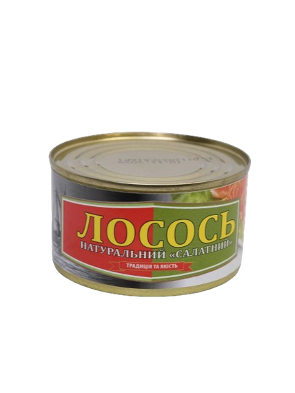 Лосось натуральный «Салатный» Рыбацкая Артель 230 г
