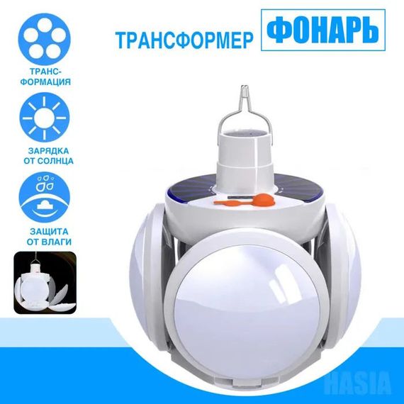 Фонарик мощный для кемпинга аккумуляторный, Кемпинговая подсветка, Подвесная лампа фонарь лампа JU-75 | Зображення 5
