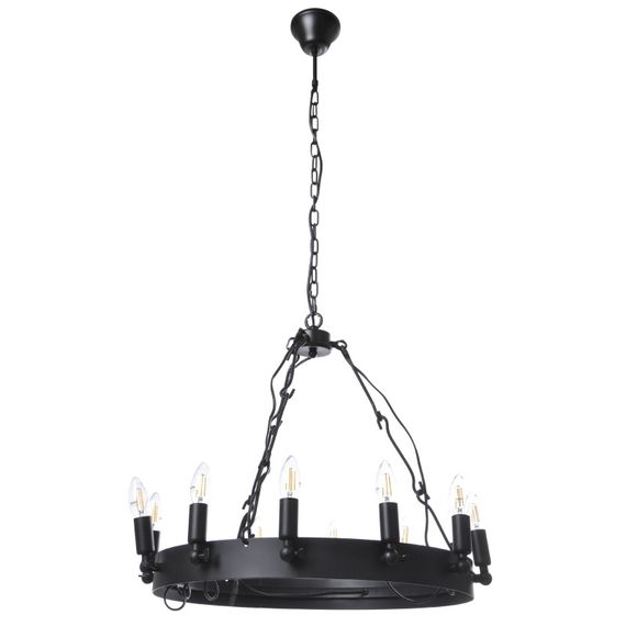 Люстра подвесная лофт E14 40W BK (BL-397S/12)