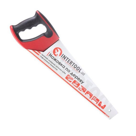 Ножівка для деревини 400 мм, з тефлоновим покриттям INTERTOOL HT-3107 | Зображення 5