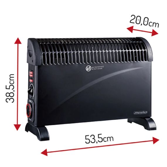 Конвектор електричний Mesko MS 7741 Black | Зображення 7