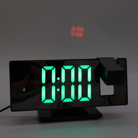Годинник настільний з проекцією часу, DS-3618LP, від USB / Дзеркальний годинник з будильником / Електронний годинник з LED | Зображення 9