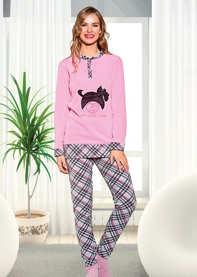 Одяг Lady Lingerie 10409 Туреччина XL  Бавовна Рожевий