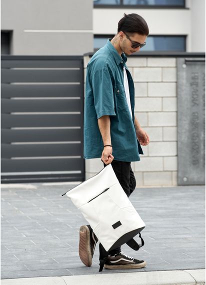 Чоловічий рюкзак Sambag RollTop X білий 41 х 27 х 18 см (24320008m) | Зображення 6