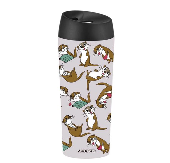 Термочашка Ardesto Coffee Time Otter AR2645OT 450 мл серая