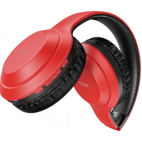 Бездротові накладні навушники блютуз з мікрофоном HOCO W30 Bluetooth Червоний | Зображення 1