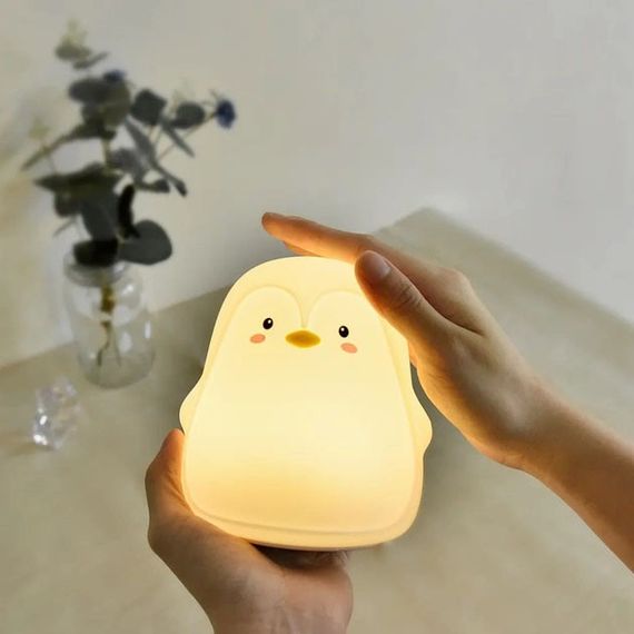 Силіконовий нічник Пінгвін із сенсорним керуванням 7 кольорів | Зображення 8