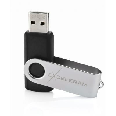 USB флеш накопичувач eXceleram 32GB P1 Series Silver/Black USB 2.0 (EXP1U2SIB32) (EXP1U2SIB32) | Зображення 2