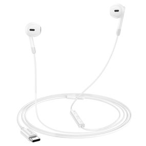 Навушники провідні HOCO M109, роз'єм Type-C, 1.2m, White, Box