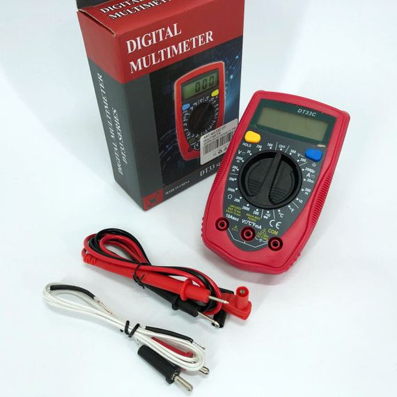 Качественный мультиметр 33 C DT DIGITAL, Мультиметр с защитой, SH-174 Тестеры электроизмерительные | Зображення 1