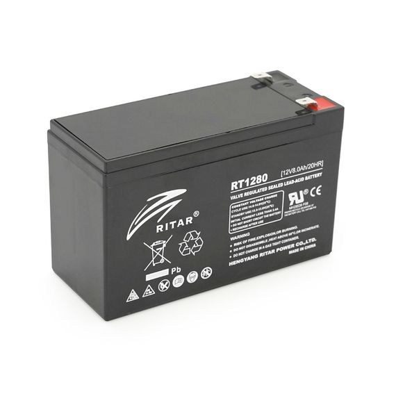 Аккумуляторная батарея AGM RITAR RT1280, Black Case