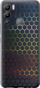 Чехол на Infinix Hot 12i Переливающиеся соты "498u-2863-17620"