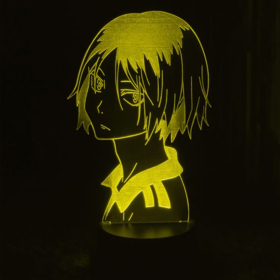 Акриловый светильник-ночник Кенма Козуме (Kozume Kenma) желтый tty-n000525