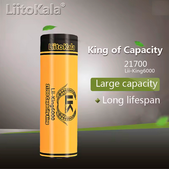 Аккумулятор 21700, LiitoKala King 6000, 6000 мАч | Зображення 4