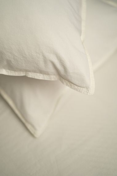 Комплект постільної білизни SoundSleep Stonewash Adriatic Milky сімейний молочний (93315609) | Зображення 6