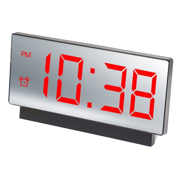 Годинник мережний настільний VST-897-1 (червоне підсвічування, температура, від IX-751 USB кабелю) | Зображення 1
