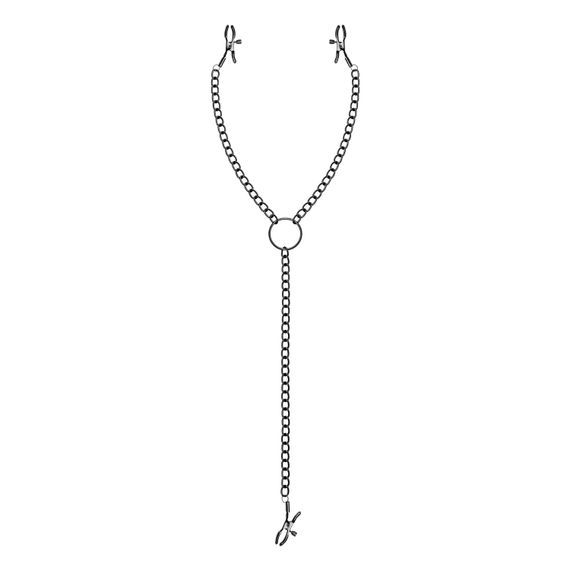Затискачі для сосків та клітора Bedroom Fantasies: Nipple & Clitoral Clamps, чорні