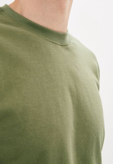 Футболка чоловіча базова темно-оливкова, 3XL | Зображення 3
