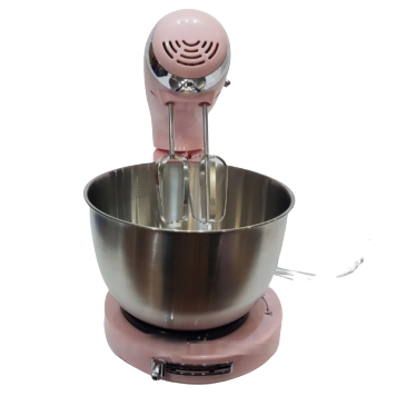 Миксер с чашей стационарный 5 скоростей 2 пары насадок 3,2 л DSP 350 Вт KM-3034-Pink | Зображення 5