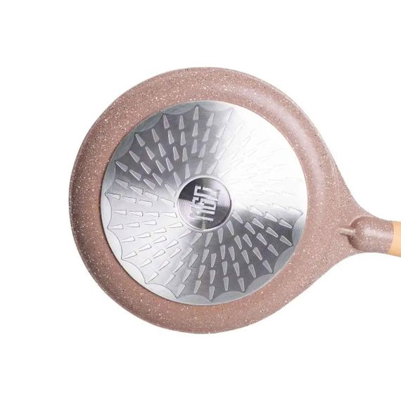 Алюмінієва млинна сковорода Marble з антипригарним покриттям Ø 24 см, товсте дно MGC кавова HP-4-428CO | Зображення 4