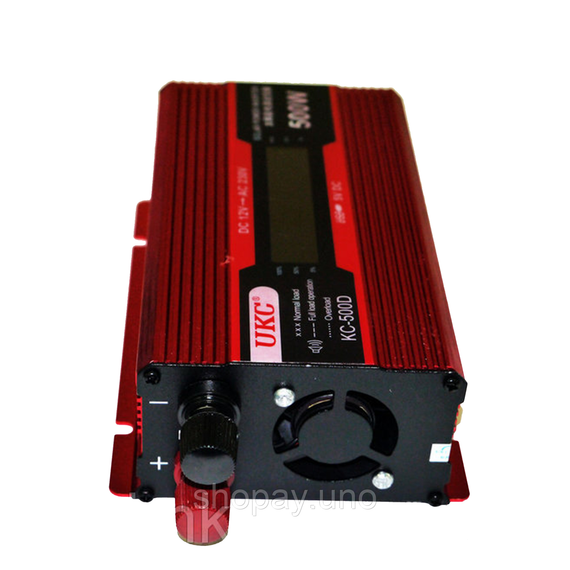 Преобразователь UKC 12V-220V 500W с LCD дисплеем Инвертор постоянного тока KC-500D AC/DC | Зображення 1