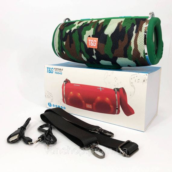Колонка з підсвічуванням портативна TG642, Bluetooth стерео колонка з радіо музична акумулятор BS-48 | Зображення 6