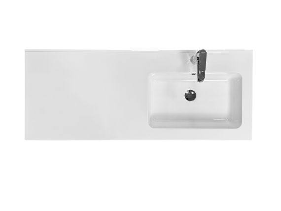 Раковина накладна Adamant FLATE 120R, прямокутна, з сифоном Click-Clack + змішувач (4824296208501) | Зображення 2