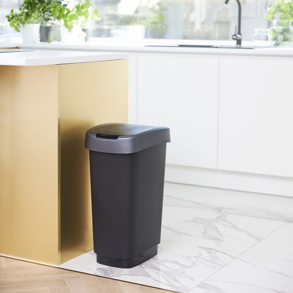 Контейнер для сміття Rotho (Рото) Twist 50 л (17545) Чорний | Зображення 5