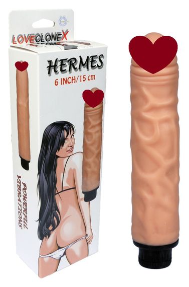 Вібратор Boss Series - Hermes Loveclonex 6", ( длина 20 см, диаметр 4 см ), BS2100017 Sex Aura