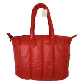 Сумка спортивна стьобана  велика 4Profi лаке червона 25246