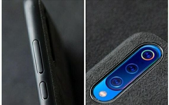 Чохол бампер Alcantara для Samsung Galaxy A30s / A50 / A50s колір Зелений | Зображення 3