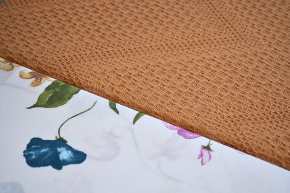 Постельное белье с пледом Saheser Ranforce Zig Zag 200 х 220 см Hardal | Зображення 1