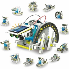 Электронный конструктор робот Solar Robot Original 13 в 1 на солнечных батареях | Зображення 1
