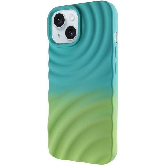 Чехол TPU ColorWave для Apple iPhone 15 (6.1")  Marine Green / Mint
